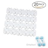 20 Steckdosensicherung mit 2 Türsicherung Schranksicherung für Kindersicherung – Kindersicherheit Steckdosenschutz - 7