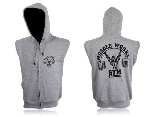 gym sleeveless hoodie mens