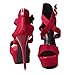 Klaur Melbourne Women Shoes/Sandals/Sneaker/Boots/Block Heels Red