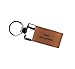 Produktbild all4myoffice Schlüsselanhänger Leder inkl. Laser-Gravur (Braun)