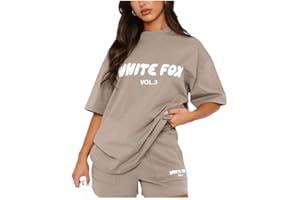 Veriliss Womens Tracksuit 2 Piece Sets 2025 Summer Y2K Outfit Causal Oversized Outfit Shorts Sleeve Pullover and Loose Short Sweatpants Loungewear Sets Gym Activewear