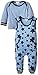 Lilly & Sid Baby Boys' Star Jersey Dungaree Clothing Set, Blue, 6-12 Months