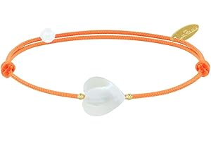 LES POULETTES BIJOUX - Bracciale Collegamento Piccolo Cuore di Madreperla - Classics