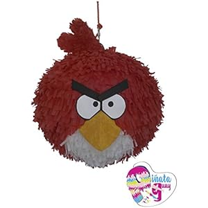 Angry Bird Piñata. (Pinata roter Vogel) 3D (Optionaler Stick)