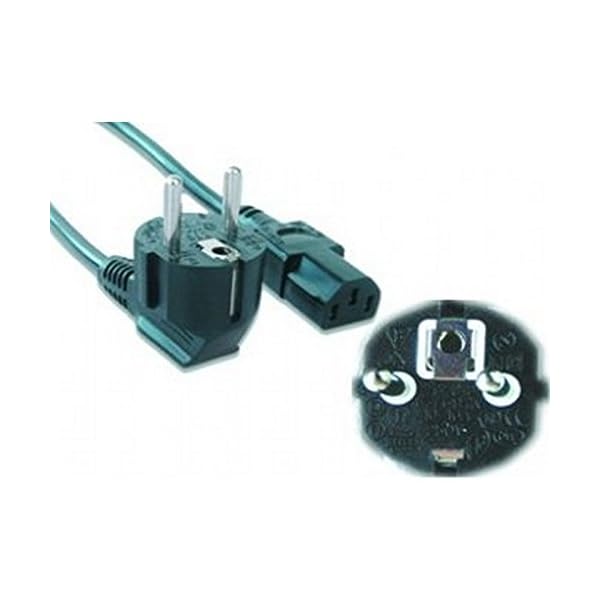 Gembird PC-186-VDE - Cable de alimentación VDE, 1.8m, color negro