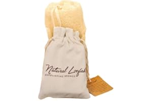 CRAFTSOFEGYPT Exfoliating Body Scrubber Loofah Sponge - Natural Egyptian Bath & Shower Scrubbers for Face, Back & Body - Biodegradable Luffa Wash Exfoliator - Eco Friendly, No Toxic Chemicals