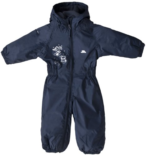 Trespass Kids Dripdrop Rain Suit - Navy Blue, Size 6/Size 12