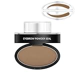 GGG Eyebrow Powder Stamper Seal Eyebrow Pencil Thrush Artifact Stencil Long-Lasting Waterproof Eyebrow Makeup Kit For Beginners - Light Brown Arched