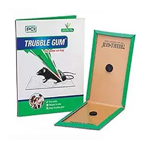 AllOut India- PCI TRUBBLE Gum-Rats/Mouse Non-Toxic Glue Trap- Use for Rats Control Eco Safe, Ready to use Glue (Pack of 5 Pieces)