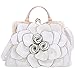 Produktbild TIFIY Damen Rucksack Damenmode Umhängetasche Rose Lady Handtasche Kosmetiktasche Arbeits Täglich Bankett Elegant TascheWeiß