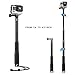 Produktbild Mystery Selfie Stick für Gopro Fotostativ Wasserdichtes Einstellbares GoPro Monopod-Stativ mit Daumenschraube und Handgelenkschlaufe für GoPro 5/4/3+/3/2/1 Xiaomi Action-Kameras (14-43inch)