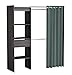 Produktbild Demeyere 198455 Chicago Kit Schrank ausziehbar mit Vorhang Panel Teilchen Eiche vulcano 168,2 x 50 x 187 cm