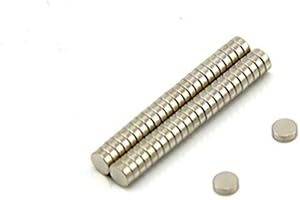 FIRST4MAGNETS N42 Magnete Neodimio Per Arti, Mestieri, Produzione Di Modelli, Fai -Da -Te, Hobby, Ufficio E Casa - 3mm Dia x 1mm Di Spessore - 0,19kg Di Traino - Pacco Di 50