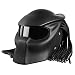 Produktbild LI DANNA Predator Motorrad Helm Vollgesichts Eisen Krieger Mann Helm DOT Sicherheitsbescheinigung Hohe Qualität,MattBlack-XL