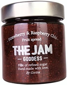 The Jam Goddess Strawberry &amp; Raspberry Chia gluten free and vegan fruit spread (No refined sugar)