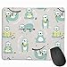 Produktbild Mouse Pad Cute Sloths Seamless Illustration Rectangle Rubber Mousepad 11.81 X 9.84 Inch Gaming Mouse Pad with Black Lock Edge