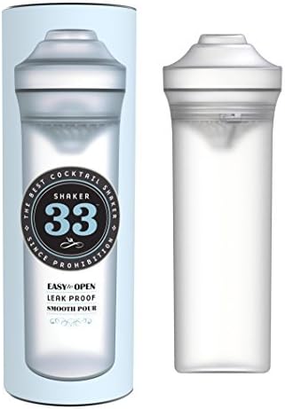 Shaker33Best Cocktail Shaker Set :: Mixology :: Bartender :: Home Bar :: Mix Perfect Drinks :: Martinis :: Margaritas :: Alcohol Mixer :: Large Capacity (24 oz)