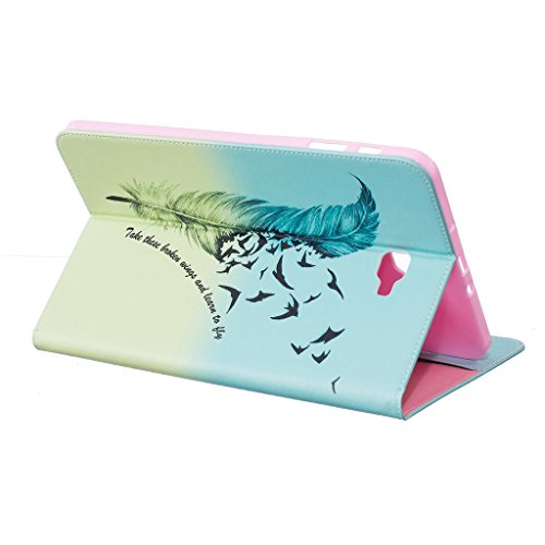 Samsung Galaxy TAB A 10.1 Hülle, COLJOY Samsung Galaxy TAB A 10.1 SM-T580 T585 – Kunstledertasche PU Schutzhülle Tasche Leder Brieftasche Hülle Case Cover mit praktischer Ständerfunktion und Auto Sleep / Wake Up Funktion, BF55 - 4