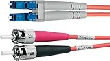 Telegärtner Glasfaser LWL Anschlusskabel [1x ST-Stecker - 1x LC-Stecker] 50/125 µ Multimode OM3 5m