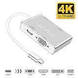 【HDMI+VGA, DVI+VGA können gleichzeitig arbeiten】die maximale Auflösung beträgt nur 1080P, während die Anschlüsse gleichzeitig arbeiten.(▲Hinweis: HDMI- und DVI-Anschlüsse können nicht gleichzeitig verwenden.Die beiden externen Monitore zeigen die gleichen Bilder)