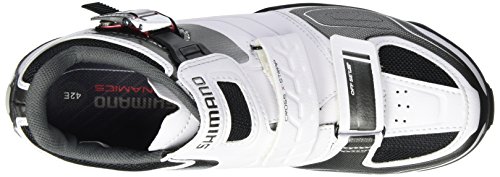Shimano Erwachsene Fahrradschuhe MTB Radschuhe Breit SPD Klett-/Ratschenv. - 7