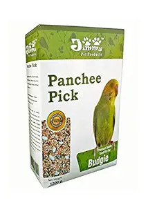 JiMMy Pet Products Panchee Pick Bird Food for Budgies (1200 g )