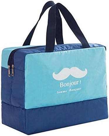 Swim Bag Large Capacity Dry Wet Separation Storage Bag Premium Waterproof Bag (Bonjour)