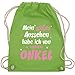 Produktbild Sprüche Kind - Mein gutes Aussehen Onkel Mädchen - Unisize - Hellgrün - WM110 - Turnbeutel & Gym Bag