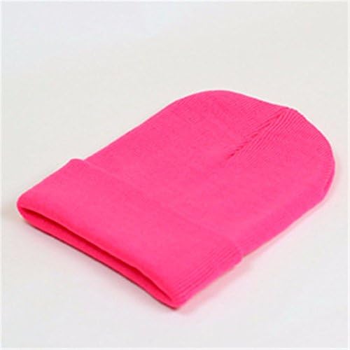 OSISDFWA Fashion Plate Made Of Acrylic Yarn Of Hat Winter Cap Warm Ear Edge Phosphorus Knitted Hat