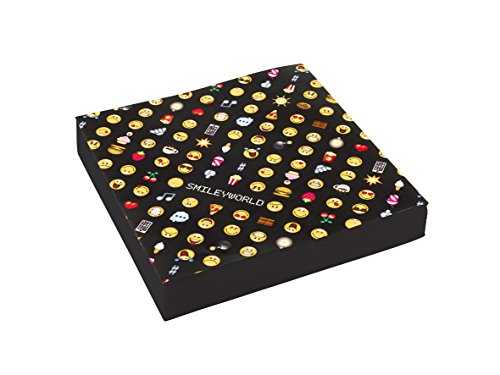 36-teiliges Party-Set Smiley Emoticons – Teller Becher Servietten für 8 Personen - 4