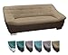 Produktbild CAVADORE Couch mit Materialmix/Gemütliches Sofa im modernen Design/Kunstleder und Strukturstoff / 212 x 81 x 92 / Braun - Dunkelbraun