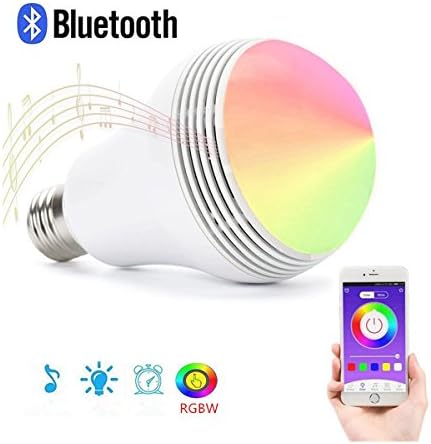 Smart Light Bulbs , LED Music Light Bulb E27 Party Bulb Built-in Audio wireless Music Bluetooth Speaker , Smartphone Control via Apple iPhone Android /IOS ( 6W)