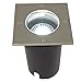 Produktbild Bodeneinbaustrahler LED, 8x Bodenleuchte mit GU10 Fassung mit 3,5 Watt LED Leuchtmittel, Lichtfarbe: kaltweiss (6er bis 10er Set), 230V, Bodeneinbauleuchte mit Edelstahl Abdeckring Quadrat. IP67. Bodenlampe inklusive klarer und satinierter Glasabdeckung.