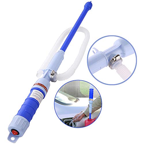 Sailnovo Pompe a Mano Elettriche, Pompe a Liquido Pompa Trasferimento del Combustibile Diesel 2D Batteria per Gas, Acqua, Olio e Altri Liquidi Non Corrosivo (2)