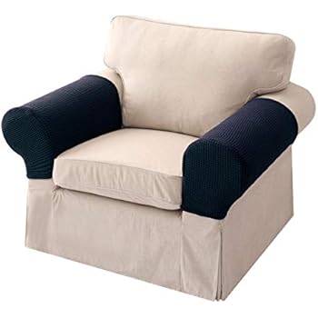 Soundwinds Sofa Arm Covers Armchair Armrest Cover Stretch Fabric Furniture Armrest Cove Protectors Anti Slip Arm Caps For Armchairs Sofa 2pcs Set