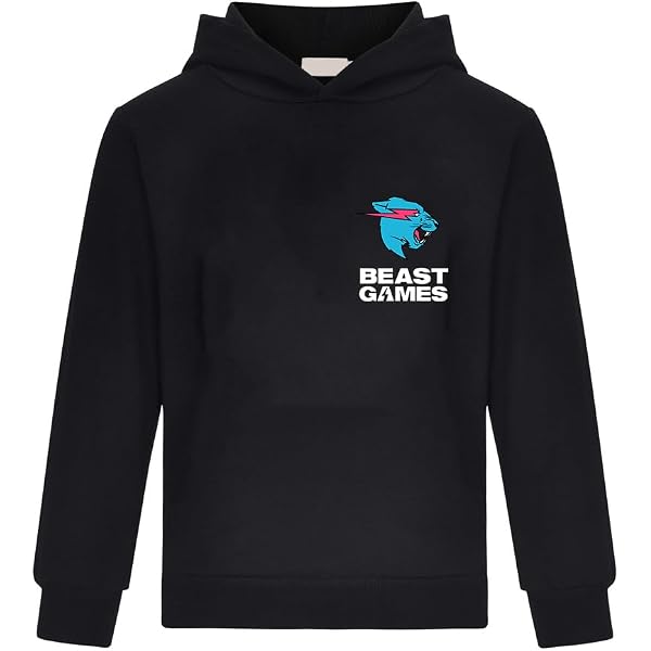 Pull à Capuche Arc-en-Ciel Enfant - Taille 120 à 170 - Coton/Polyster - Design Gamer/YouTube - Pour Garçons Et Filles