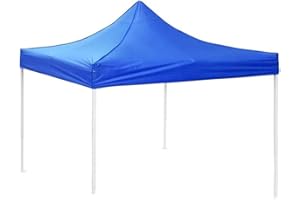 QMJDDYMX Pop Up Canopy Replacement Blue Top Canopy Replacement Cover 2.9x2.9m 420D Oxford Cloth Waterproof Replacement Gazebo Covers Sunshade Canopy Cover For Outdoor Garden (Top Only)