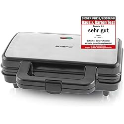Emerio ST-109562 Croque Monsieur Inox/Noir 31,5 x 12,5 x 26,5 cm