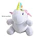 Produktbild JYSPORT Einhorn Plüsch Kissen Leuchtendes Soft Toys Nacht Kuscheltier Spielzeug Plush Doll (LED unicorn)