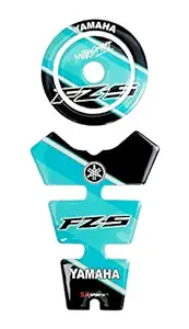 AutoMopix Generic Combo Yamaha FZS Version 3 Customize Vinyl Tank Pad Fuel Cap Sticker by Generic