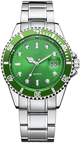 NEW Mens Watch Military Date Sport Quartz Wrist Watch 2018 Mens Luxury Classic Simple Casual Design Watch, Clearance Cheap Watches with Round Dial Stainless Steel Wrist Watch, Waterproof Casual Analog Quartz Dress Wrist Watch (Watch, Green)