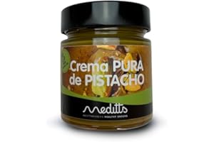 Meditts - Crema Pura de Pistachos 200 gr | Crema Natural Pistachos | Apta para Dieta Keto, Vegana y Vegetariana | Sin Conservantes | Rica en Proteínas y Fibra
