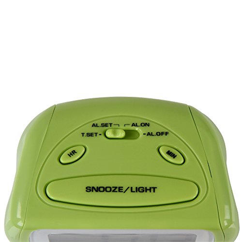 Jago Digitalwecker Reisewecker Wecker für den Nachttisch mit anschwellendem Alarmton, Displaybeleuchtung auf Tastendruck Snooze mit Farbwahl - 7