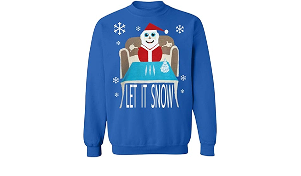 Cocaine Santa Let It Snow Weihnachtspullover Walmart Gr L Konigsblau Amazon De Bekleidung