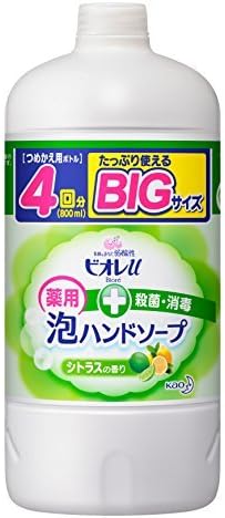 Biore u foam hand soap Citrus for refill 800ml Quasi drug Japan