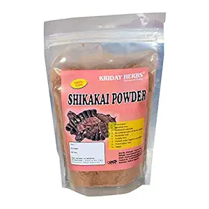 KRIDAY HERBS 100% Pure & Natural Shikakai Powder (Acacia Concinna) for Hairs, Hair Pack Powder for Damaged & Weak Hair, Rich in Vitamin C, Rejuvenates & Refreshes Scalp, 99 gm