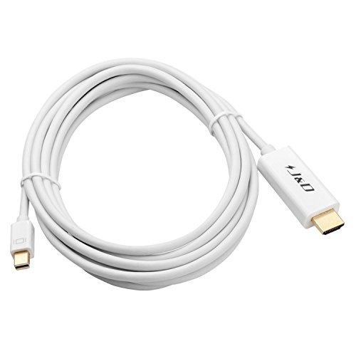 J&D Tech Mini DisplayPort (Thunderbolt Port) auf HDMI Kabel-Adapter – 2 meters - 6