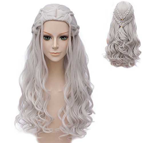 Amback New Style Long Curly Braid Cosplay Wig For Game Of Thrones