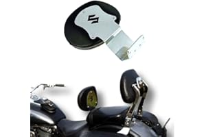 BM UK | VL800 | Support de pilote de moto en acier inoxydable Support de dossier de pilote - Suzuki VL800 Volusia, Intruder | C800 | M800 Intruder | C50 | M50 Boulevard