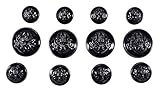  Metall runde Knopf-Fertigkeit-schwarze Verschönerung-Schaft-Blazer-nähender Mantel-Knöpfe